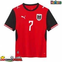 Camisa de Futebol Áustria Marko Arnautovic #7 Equipamento Principal Mundo 2026 Manga Curta